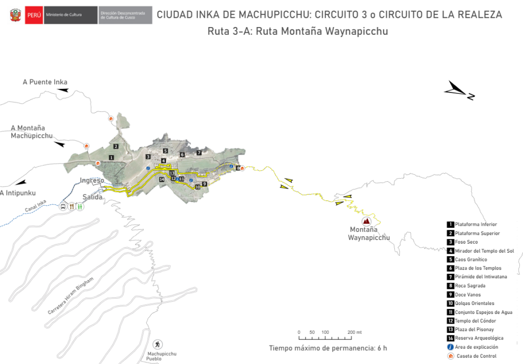 Ruta 3-A: Ruta Montaña huayna picchu